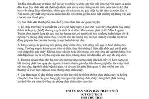 Chỉ thị 31/CT-UB-NC năm 1994 công tác phòng chữa cháy tại chợ