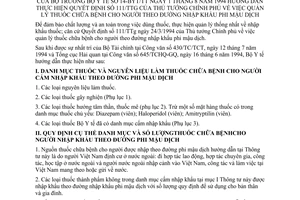 Thông tư 14-BYT/TT quản lý thuốc chữa bệnh người theo đường nhập khẩu phi mậu dịch hướng dẫn Quyết định 111/TTg
