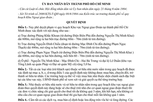 Quyết định 2485/QĐ-UBQLĐT phê duyệt quy hoạch khu vực ngoại giao đoàn