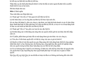 Hiệp định khuyến khích bảo hộ đầu tư giữa Việt Nam Rumani 1994