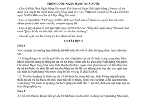 Quyết định 186/QĐ-NH5 xử phạt các trường hợp thiếu dự trữ bắt buộc các tổ chức tín dụng 1994