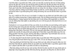 Chỉ thị 482-TTg tổng kết 8 năm thi hành Luật Hôn nhân gia đình