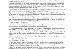 Chỉ thị 15/CT-UB năm 1994 quan hệ tiếp xúc với tổ chức cá nhân người nước ngoài Bến Tre