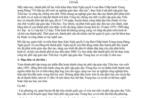 Chỉ thị 40/CT-UB-NCVX công tác phổ cập giáo dục tiểu học giáo dục trung học cơ sở