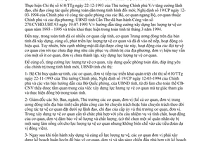 Chỉ thị 29/CT-UBT-94 củng cố lực lượng tự vệ cơ quan và quốc phòng toàn dân