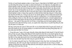 Chỉ thị 23/CT-UB năm 1994 tăng cường quản lý thành phần kinh tế ngoài quốc doanh Bến Tre