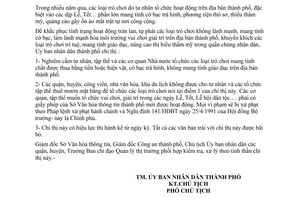 Chỉ thị 54/CT-UB-NCVX nghiêm cấm hoạt động trò chơi không lành mạnh địa bàn thành phố Hồ Chí Minh