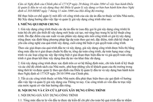 Thông tư 23/BXD-VKT hướng dẫn việc lập và quản lý giá xây dựng công trình