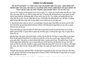 Thông tư liên ngành 03/TTLN hướng dẫn quy định truy nã bị can, bị cáo giai đoạn truy tố xét xử