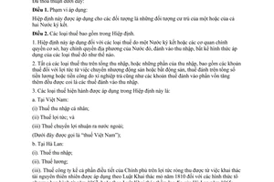 Hiệp định tránh đánh thuế hai lần ngăn ngừa trốn thuế thu nhập 1995 giữa Việt Nam Hà Lan