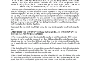 Thông tư 05HD/UBQG hướng dẫn xây dựng kế hoạch hành động bộ ngành tỉnh thành thực hiện chiến lược phát triển vì sự tiến bộ phụ nữ Việt Nam đến năm 200