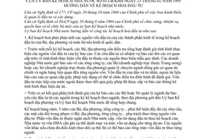 Thông tư 03 UB/KHH hướng dẫn kế hoạch hoá đầu tư