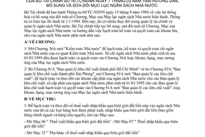 Thông tư 16-TC/NSNN sửa đổi mục lục ngân sách nhà nước