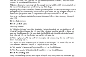 Hiệp định hợp tác hải quan giữa Việt Nam Đại hàn dân quốc 1995