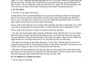 Thông tư 10/TM-QLTT hướng dẫn tổ chức quản lý thị trường ở địa phương