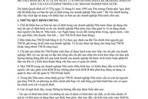 Thông tư 36-TC/TCDN hướng dẫn chế độ khấu hao cơ bản tài sản cố định doanh nghiệp Nhà nước