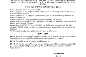 Quyết định 197/TCHQ-GSQL Quy chế giám sát, quản lý hải quan hoạt động cửa hàng miễn thuế tại sân bay, cảng biển quốc tế và nội địa