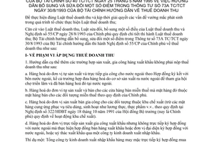 Thông tư 40/TC/TCT thuế doanh thu sửa đổi Thông tư 73A TC/TCT