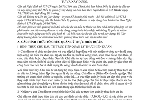 Thông tư 18/BXD-VKT hướng dẫn việc thực hiện hình thức tổ chức quản lý dự án