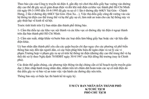 Thông báo 54/TB-UB-KT cấm sản xuất, nhập khẩu, buôn bán thả diều