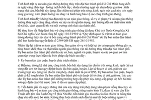 Chỉ thị 29/CT-UB-NCVX lập lại trật tự an toàn giao thông đường thủy địa bàn thành phố Hồ Chí Minh