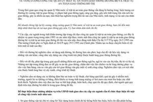 Chỉ thị 13/CT.UB năm 1995 trật tự an toàn giao thông đường bộ đô thị Lào Cai