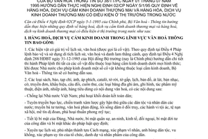 Thông tư 38/TT-PC quy định hàng hóa dịch vụ cấm kinh doanh có điều kiện thị trường trong nước hướng dẫn Nghị định 02/CP