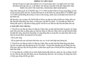 Thông tư liên tịch 50/TT/LB quản lý cấp phát sử dụng vốn hỗ trợ dân tộc thiểu số dân tộc Khơ Me Chăm đặc biệt khó khăn