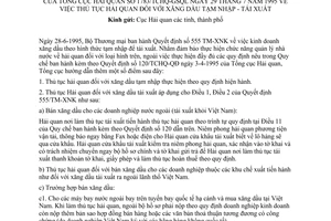 Công văn 1783/TCHQ-GSQL thủ tục hải quan  xăng dầu tạm nhập-tái xuất