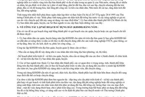 Chỉ thị 39/CT-UB-QLĐT lập kế hoạch sử dụng đất hàng năm quản lý đất nông nghiệp địa bàn thành phố Hồ Chí Minh