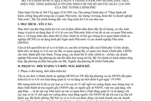 Thông tư 64 TC/QLCS hướng dẫn tổng kiểm kê ô tô con hướng dẫn chỉ thị 368/TTg Thủ tướng Chính phủ