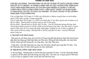 Thông tư liên tịch 21/TT-LB chuyển giao nhiệm vụ quản lý chính sách tiền lương công chức, viên chức thuộc quản lý Nhà nước hướng dẫn Nghị định 26/CP