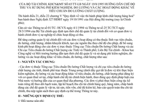 Thông tư liên tịch 65/TT-LB hướng dẫn thu sử dụng phí kiểm nghiệm, đo lường hoạt động tiêu chuẩn đo lường chất lượng