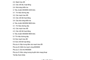 Tiêu chuẩn ngành TCN 68-142:1995 về thiết bị modem tốc độ thấp trên mạng điện thoại công cộng - Yêu cầu kỹ thuật do Tổng cục Bưu điện ban hành