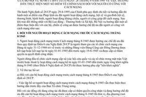 Thông tư 06/TT-BNV(X13) hướng dẫn chính sách người có công cách mạng