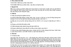 Tiêu chuẩn Việt Nam TCVN 6093:1995 về cao su thiên nhiên – xác định chỉ số màu