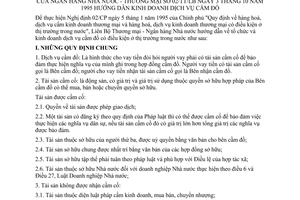 Thông tư liên bộ 02 TT/LB hướng dẫn kinh doanh dịch vụ cầm đồ