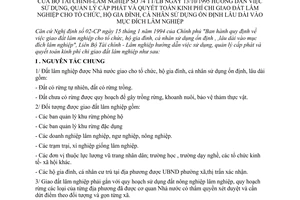 Thông tư liên tịch 74/TT-LB hướng dẫn sử dụng, quản lý cấp phát quyết toán kinh phí giao đất lâm nghiệp