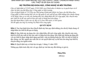 Quyết định 1762/QĐ-PCTN Quy định yêu cầu kỹ thuật chung nhập khẩu thiết bị qua sử dụng