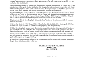 Chỉ thị 54/CT-UB-NCVX năm 1995 xử lý hành chính về nhân thân