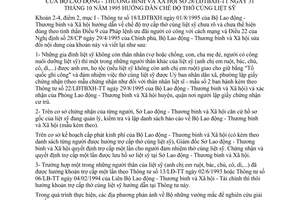 Thông tư 28/LĐTBXH-TT hướng dẫn trợ cấp thờ cúng liệt sỹ