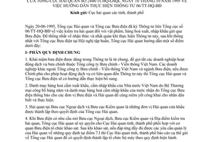 Công văn 2446/TCHQ-GSQL hướng dẫn thực hiện TT 06/TT/HQ-BĐ