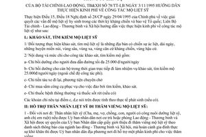 Thông tư liên bộ 78/TT-LB hướng dẫn kinh phí công tác mộ liệt sĩ