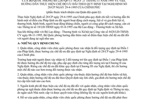 Thông tư 2285/QP-TT hướng dẫn chế độ ưu đãi Nghị định 28/CP