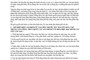 Chỉ thị 59/CT-UB-NCVX mở đợt cao điểm truy quét sản phẩm văn hóa độc hại xử lý kiên quyết hành vi vi phạm lĩnh vực văn hóa thông tin