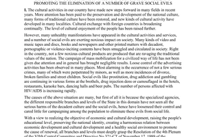 Directive No. 814-TTg of December 12, 1995, on intensifying the management and re-establish- ment of order and discipline in cultural activities and cultural services, and promoting the elimination of a number of grave social evils.