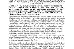 Chỉ thị 814-TTg tăng cường quản lý thiết lập trật tự kỷ cương hoạt động văn hoá dịch vụ văn hoá, đẩy mạnh bài trừ tệ nạn xã hội nghiêm trọng