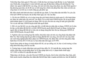 Chỉ thị 01/CT-UB năm 1996 quản lý đất bãi bồi ven sông cồn mới nổi trên sông Bến Tre