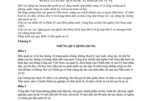 Pháp lệnh dân quân tự vệ 1996 45-L/CTN