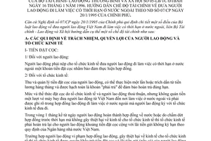 Thông tư liên bộ 05-LB/TC/LĐTBXH hướng dẫn chế độ tài chính đưa người lao động đi làm việc có thời hạn ở nước ngoài hướng dẫn Nghị định 07/CP